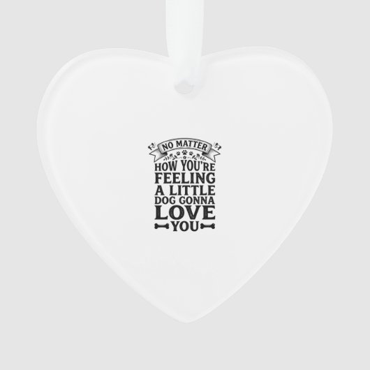 Petit Chien Amour Vous Conception de Typographie V (devant)