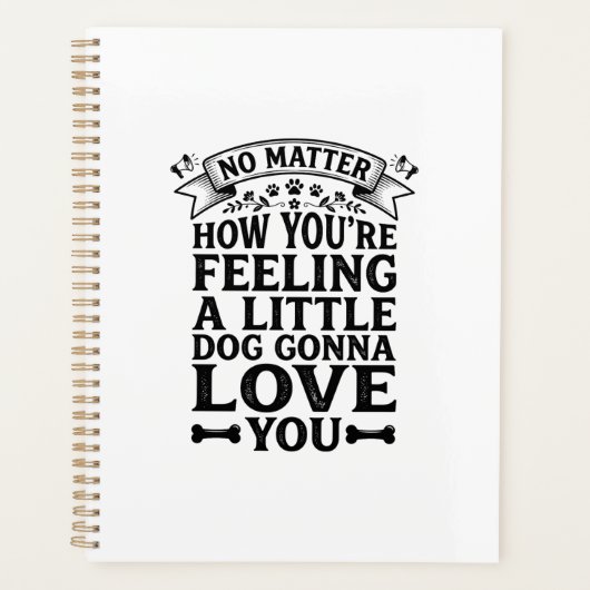 Petit Chien Amour Vous Conception de Typographie V (Devant)