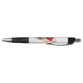 Petit chien avec stylo de coeur (Bas)