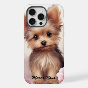 Petit chien coupé avec un nœud – Illustration de m