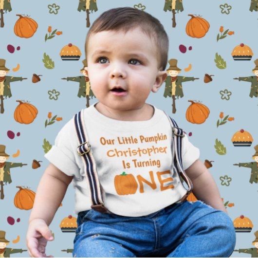 Petit Citrouille 1er anniversaire T-shirt bébé