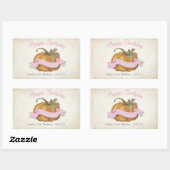 Petit Citrouille Anniversaire Étiquette d'eau - Fi (Feuille)