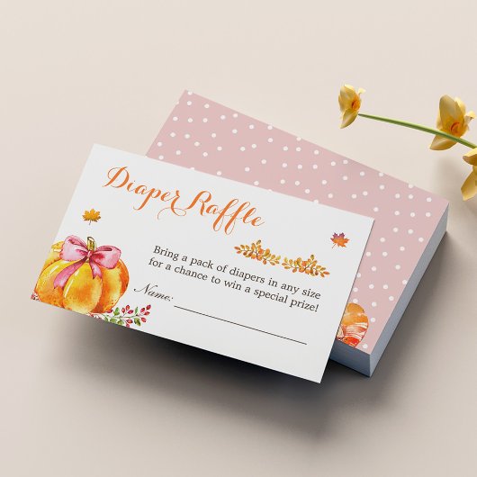 Petit Citrouille Automne Fille Baby shower Déchets