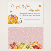 Petit Citrouille Automne Fille Baby shower Déchets (Devant & derrière)