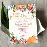 Petit citrouille baby shower de chute neutre<br><div class="desc">Pour une personnalisation plus avancée de cette conception,  il vous suffit de cliquer sur le bouton "Modifier en utilisant l'outil de conception" ci-dessus !</div>
