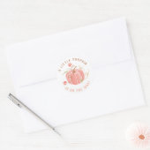 Petit Citrouille Baby shower Sticker Girl (Enveloppe)