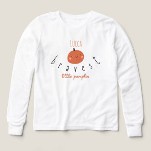 petit citrouille courageux Custom Kids Long Manche