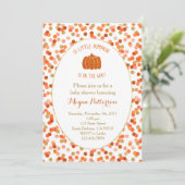 Petit Citrouille en chemin ! Invitation baby showe (Debout devant)