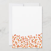 Petit Citrouille en chemin ! Invitation baby showe (Dos)