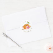 Petit citrouille Enveloppe autocollant sceau Anniv (Enveloppe)