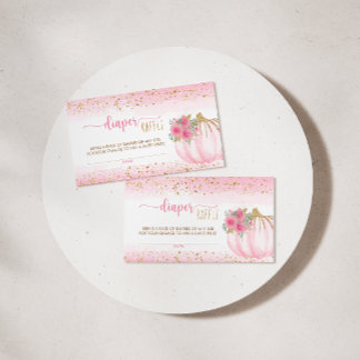 Petit Citrouille Floral Baby Girl Déchets Carte Ra