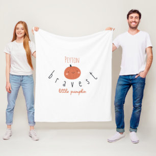 petit citrouille personnalisé couverture polaire