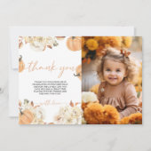 Petit Citrouille Premier anniversaire Carte de rem (Devant)