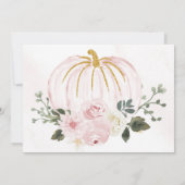 Petit Citrouille Premier anniversaire Carte de rem (Dos)