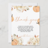 Petit Citrouille Premier anniversaire Carte de rem (Devant)