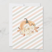 Petit Citrouille Premier anniversaire Carte de rem (Dos)