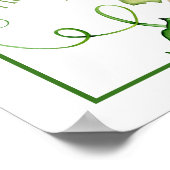 Petit Citrouille sur le chemin Baby shower Affiche (Coin)