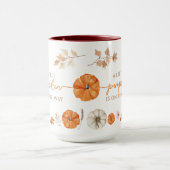 Petit Citrouille sur le chemin Baby shower Mug (Centre)