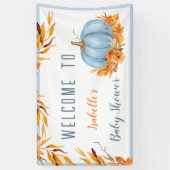 Petit Citrouille Sur Le Chemin Bannière D'Accueil  (Vertical)