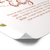 Petit citrouille tomber Ne pas dire bébé Poster (Coin)