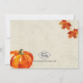 Petit Citrouille Vintage Car Boy Invitation Annive (Dos)