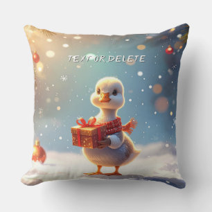 Petit coussin de Noël de canard