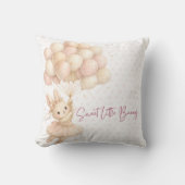 Petit Coussin Décoratif d'Anniversaire Lapin (Recto)