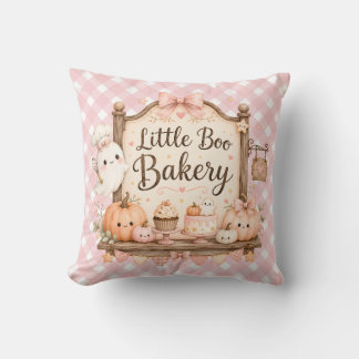 Petit coussin jeté Bakery Little Boo rose Hallowee