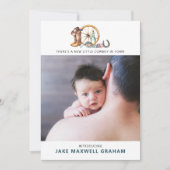 Petit Cowboy | Faire-part de naissance recto-verso (Devant)