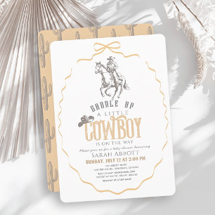 Petit Cowboy Occidental Faire-Part de Naissance Be