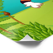 Petit Cub Grand Rugissement Affiche Brillante (Coin)