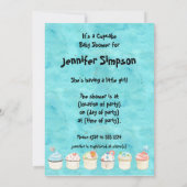 Petit Cupcake, Twin Baby Shower Invitations (Dos)