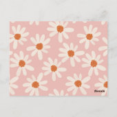 Petit Daisy Thème Fille Anniversaire Invitation (Dos)