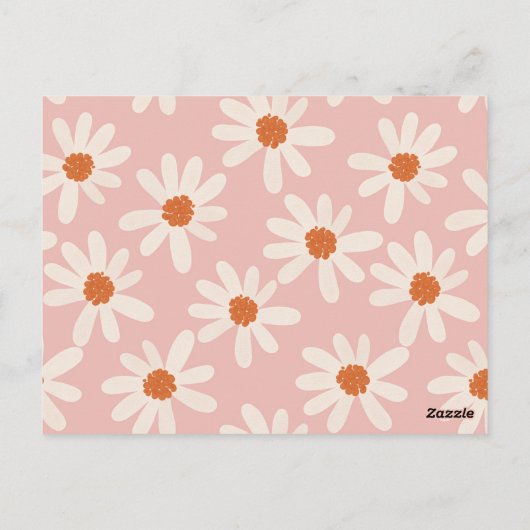 Petit Daisy Thème Fille Anniversaire Invitation (Dos)