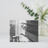 Petit déjeuner à Paris, carte postale noire et (Debout devant)