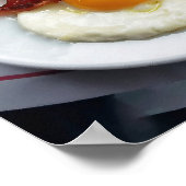 Petit déjeuner à Paris France Poster (Coin)