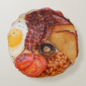 Petit déjeuner anglais de coussin de coussin de (Dos)