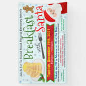 Petit-déjeuner avec la bannière Père Noël (Vertical)