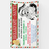 Petit-déjeuner avec la bannière Père Noël (Vertical)