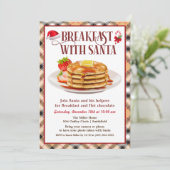 Petit déjeuner avec Père Noël Invitation (Debout devant)