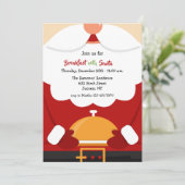 Petit déjeuner avec Père Noël Invitation (Debout devant)