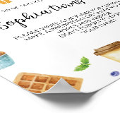 Petit-déjeuner Brunch Anniversaire Poster de la ca (Coin)