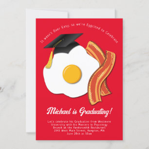 Petit-déjeuner Brunch Graduation Party Invitation
