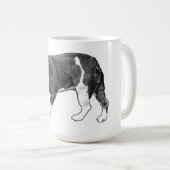 Petit-déjeuner Bulldog, Mug en points Manga (Devant droit)