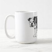 Petit-déjeuner Bulldog, Mug en points Manga (Gauche)