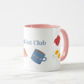 Petit-déjeuner Club Mug - Cute Kawaii Brunch Cup (Devant droit)