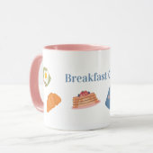 Petit-déjeuner Club Mug - Cute Kawaii Brunch Cup (Devant gauche)