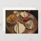 Petit déjeuner continental Invitation (Devant / Derrière)