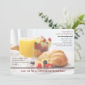 petit déjeuner continental invitation à la réunion (Debout devant)