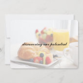 petit déjeuner continental invitation à la réunion (Dos)